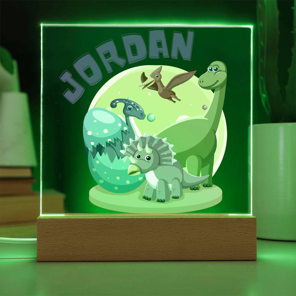 Acrylic Dinosaur Night Light