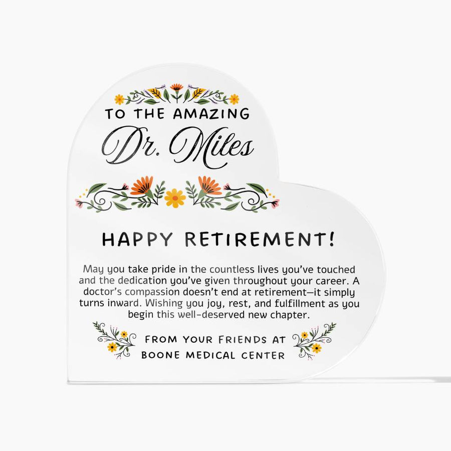 Personalized Retired Doctor Gift