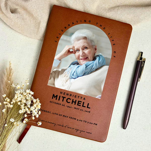 Personalized Funeral Guest Book