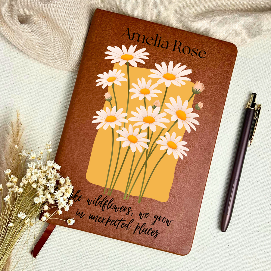 Personalized Spring Floral Journal