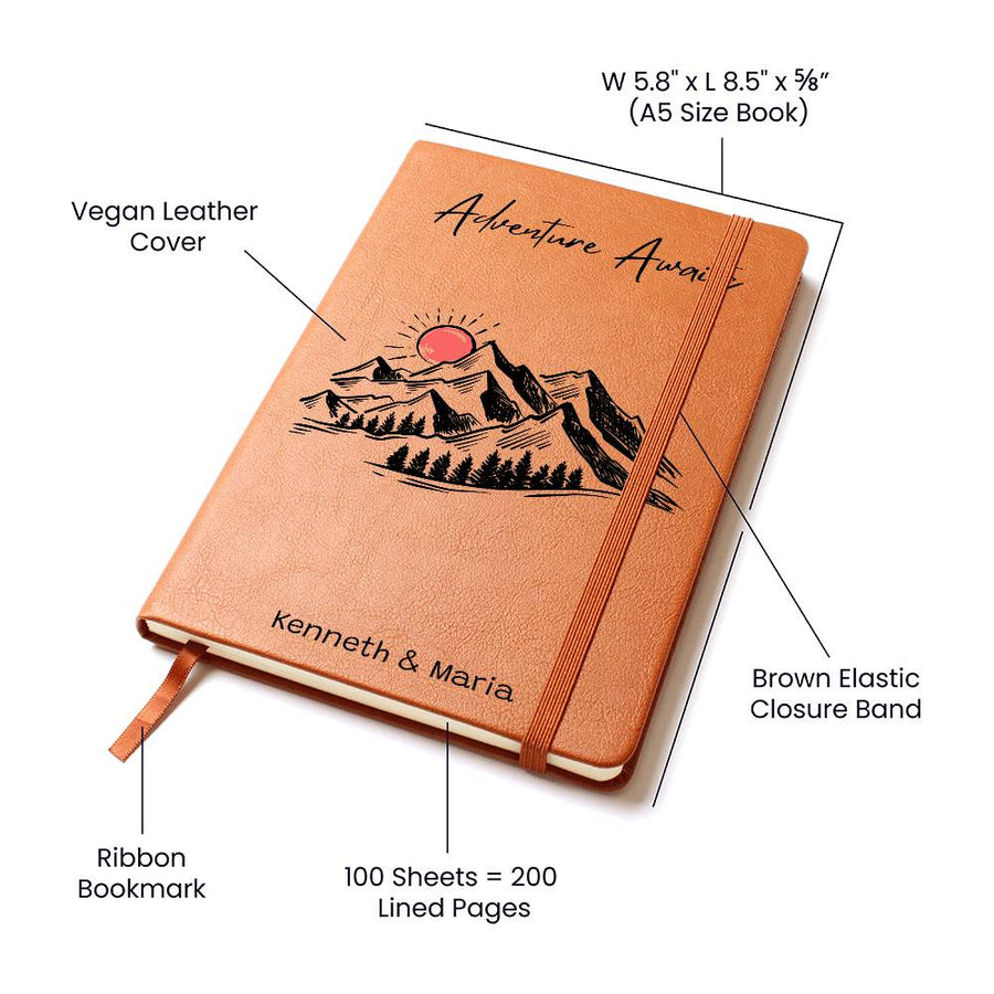 Personalized Couples Travel Journal