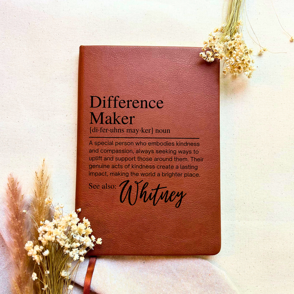 Difference Maker Personalized Journal