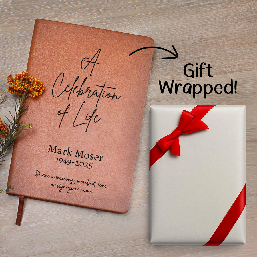 Personalized Funeral Guest Book