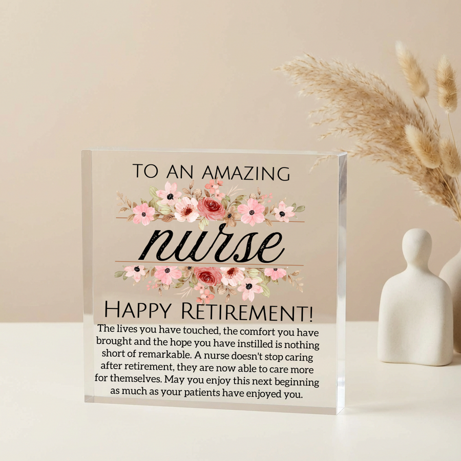 Personalized Nurse Retirement Plaque