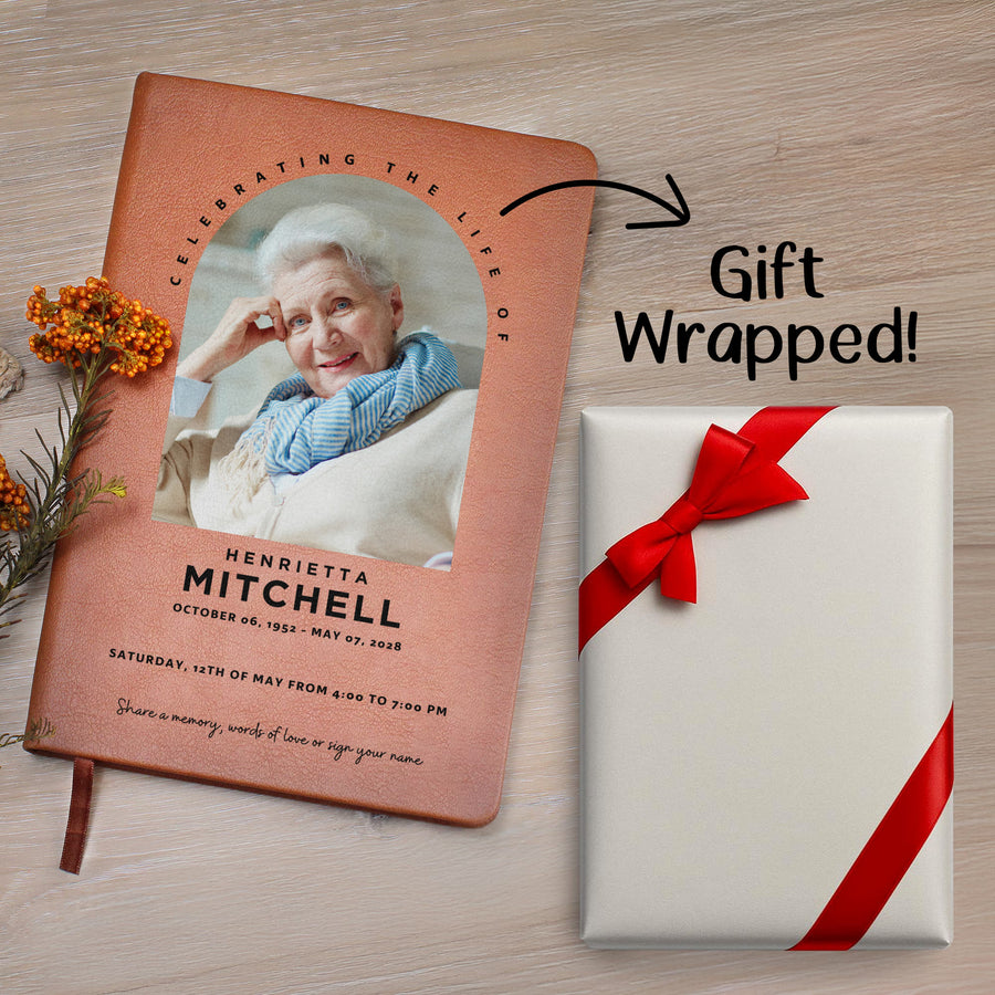 Personalized Funeral Guest Book