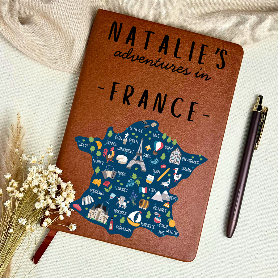 Personalized Paris Travel Journal