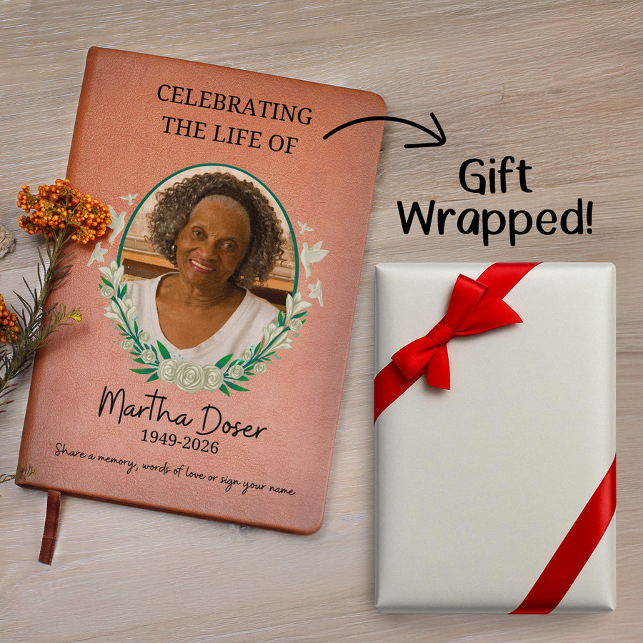 Personalized Funeral Guest Book