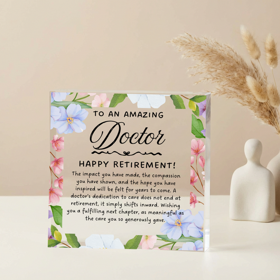 Personalized Doctor Retirement Plaque