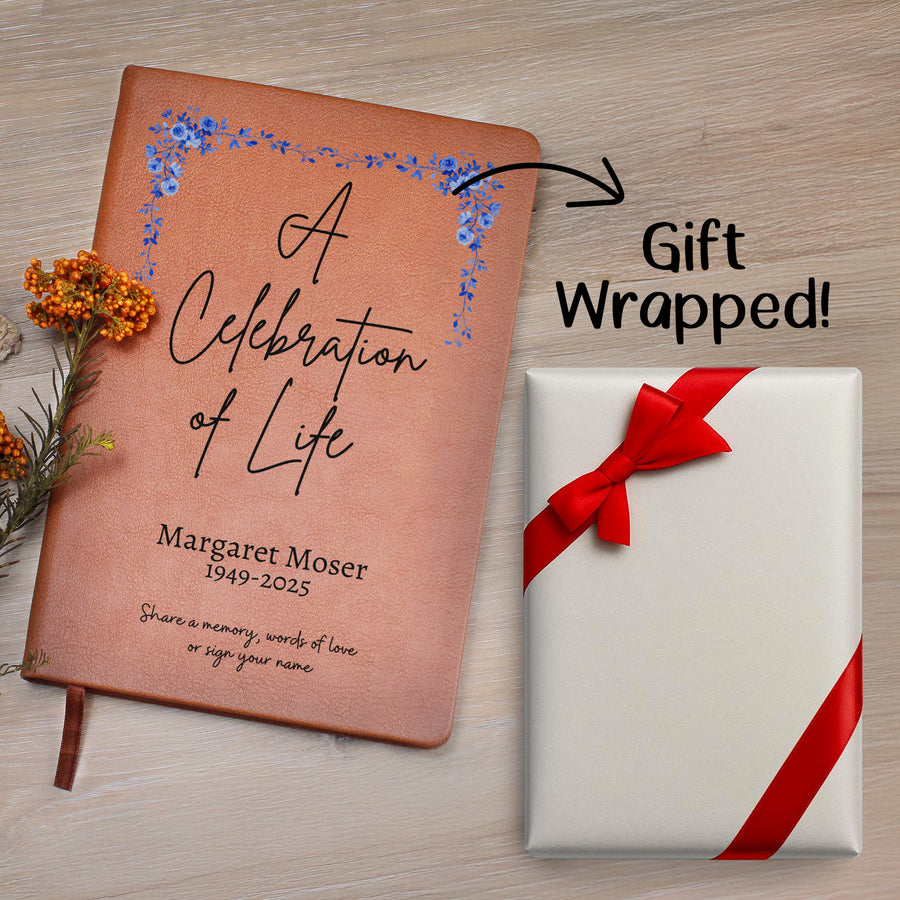 Personalized Funeral Guest Book