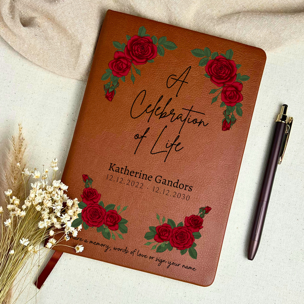Personalized Funeral Guest Book