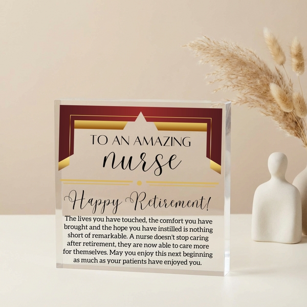 Personalized Nurse Retirement Plaque