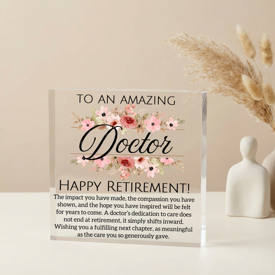Personalized Doctor Retirement Plaque