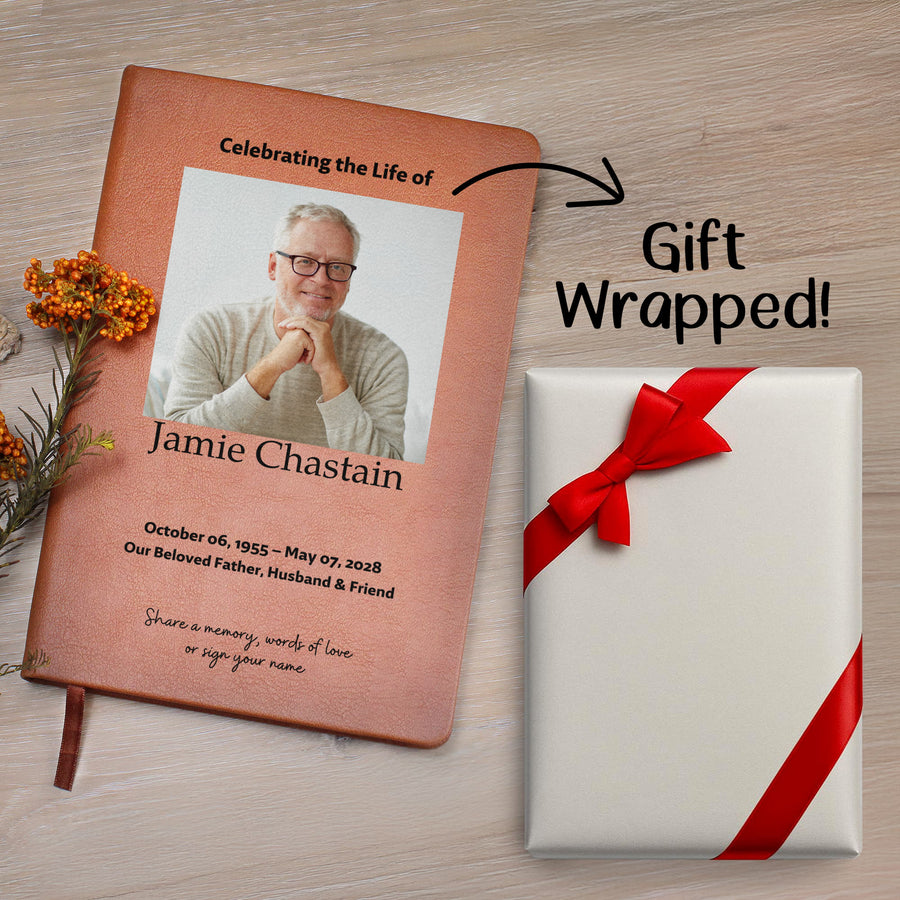 Personalized Funeral Guest Book