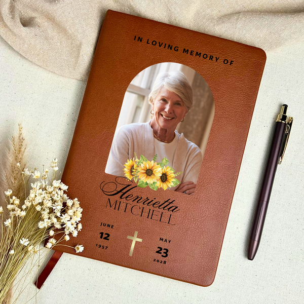 Personalized Funeral Guest Book