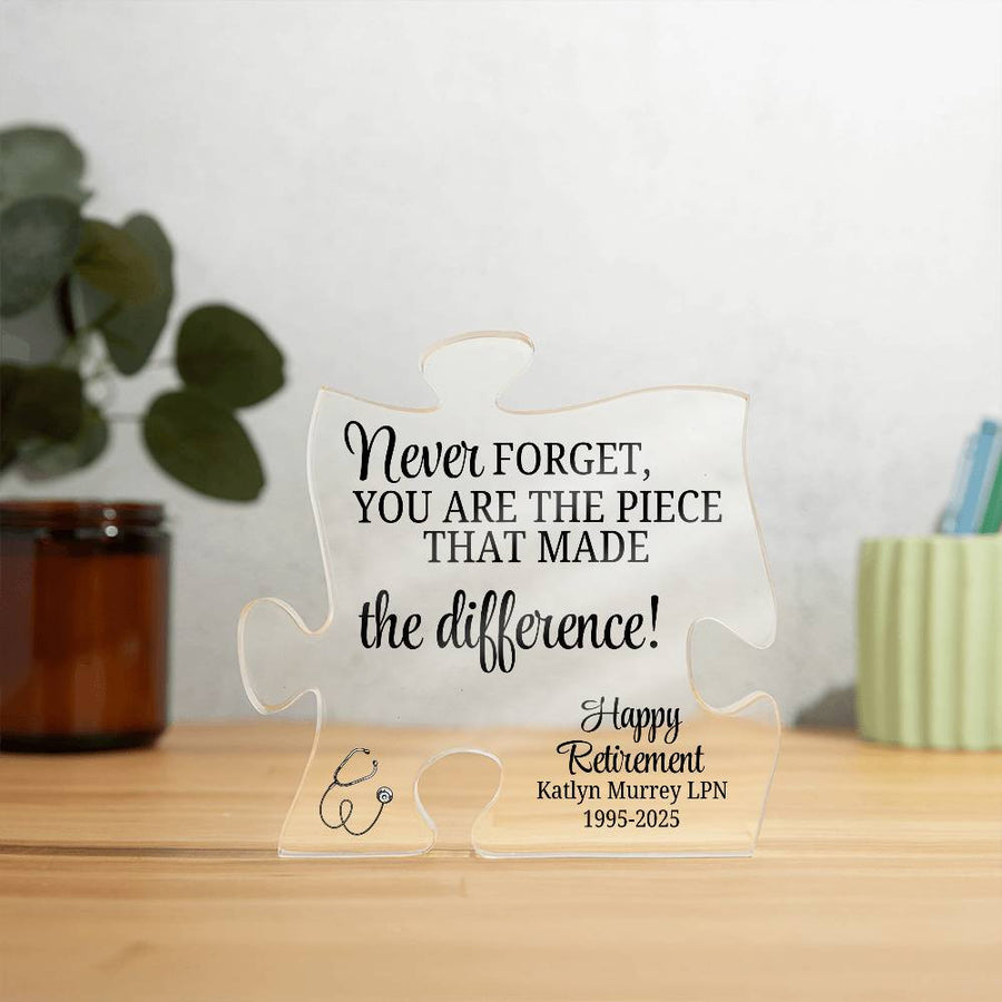 Personalized Nurse Retirement Plaque