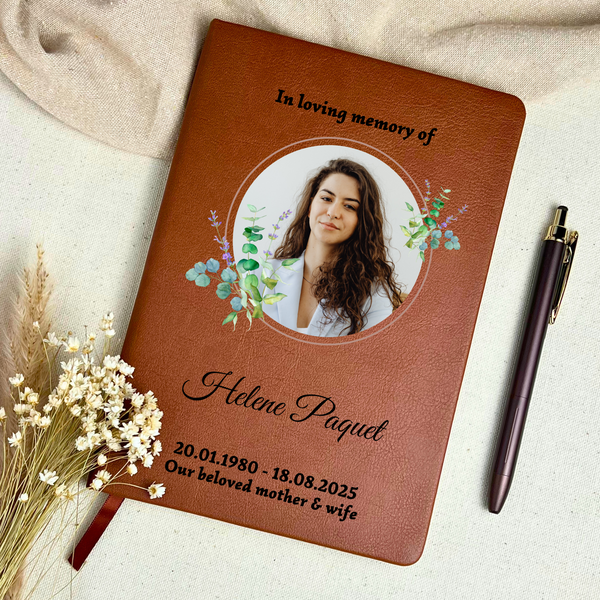 Personalized Funeral Guest Book