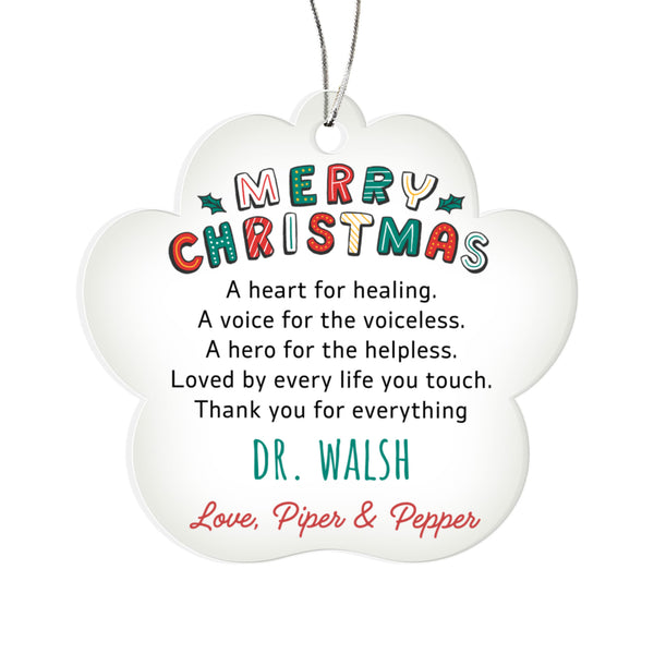 Personalized Veterinarian Ornament
