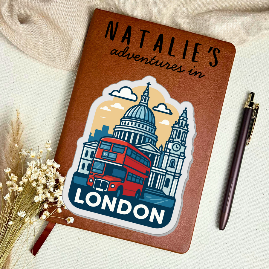 Personalized London Travel Journal