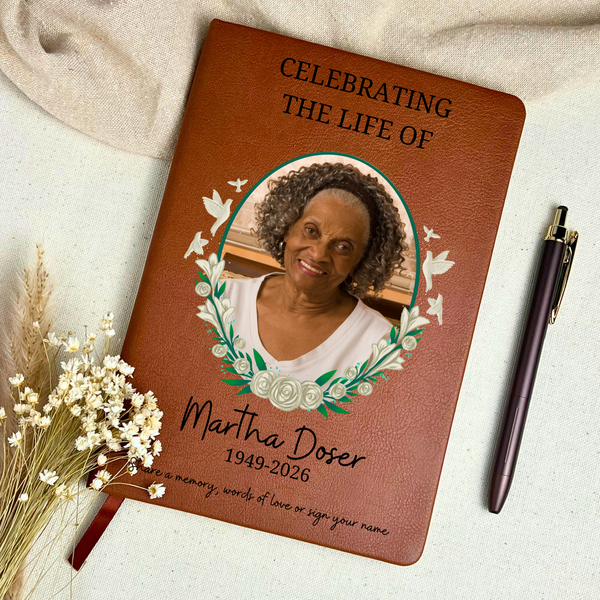 Personalized Funeral Guest Book