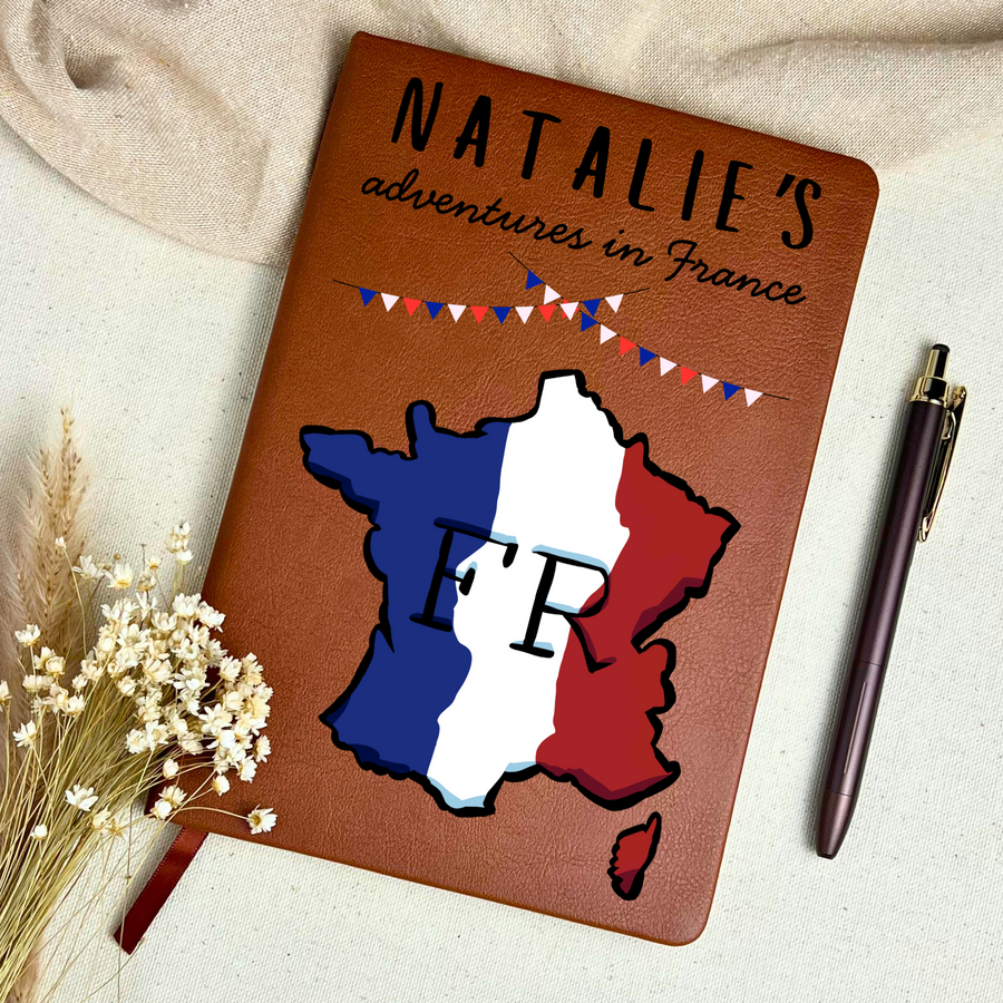 Personalized France Travel Journal
