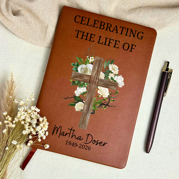 Personalized Funeral Guest Book