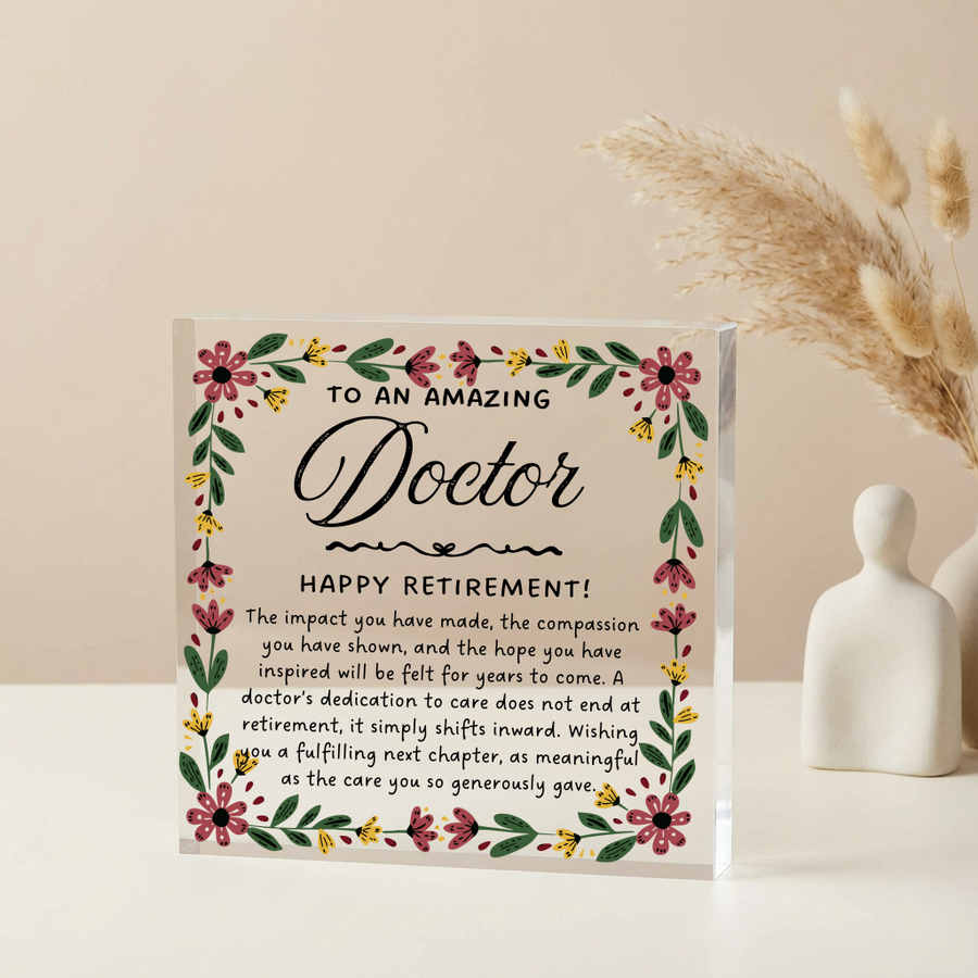 Personalized Doctor Retirement Plaque