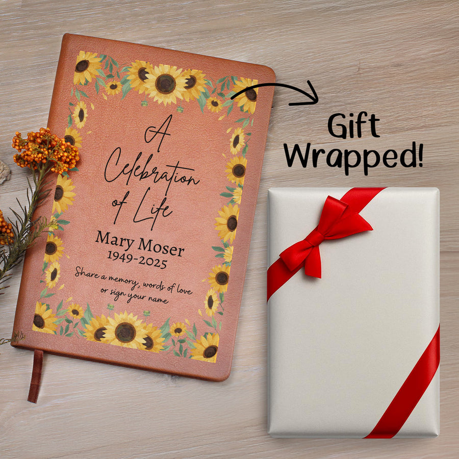 Personalized Funeral Guest Book
