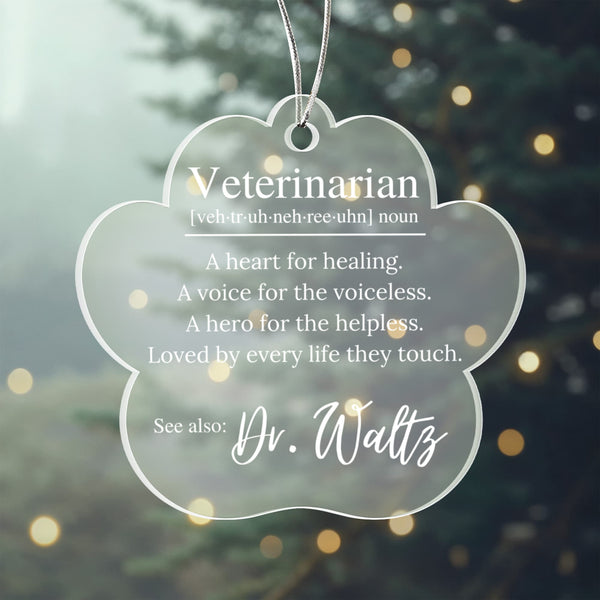 Personalized Veterinarian Ornament