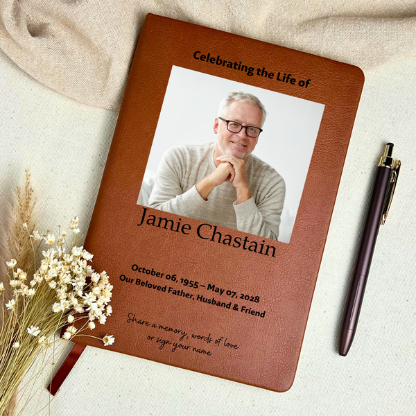 Personalized Funeral Guest Book