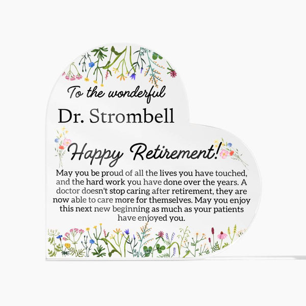 Personalized Retirement Plaque Doctor