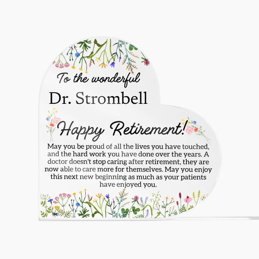 Personalized Retirement Plaque Doctor