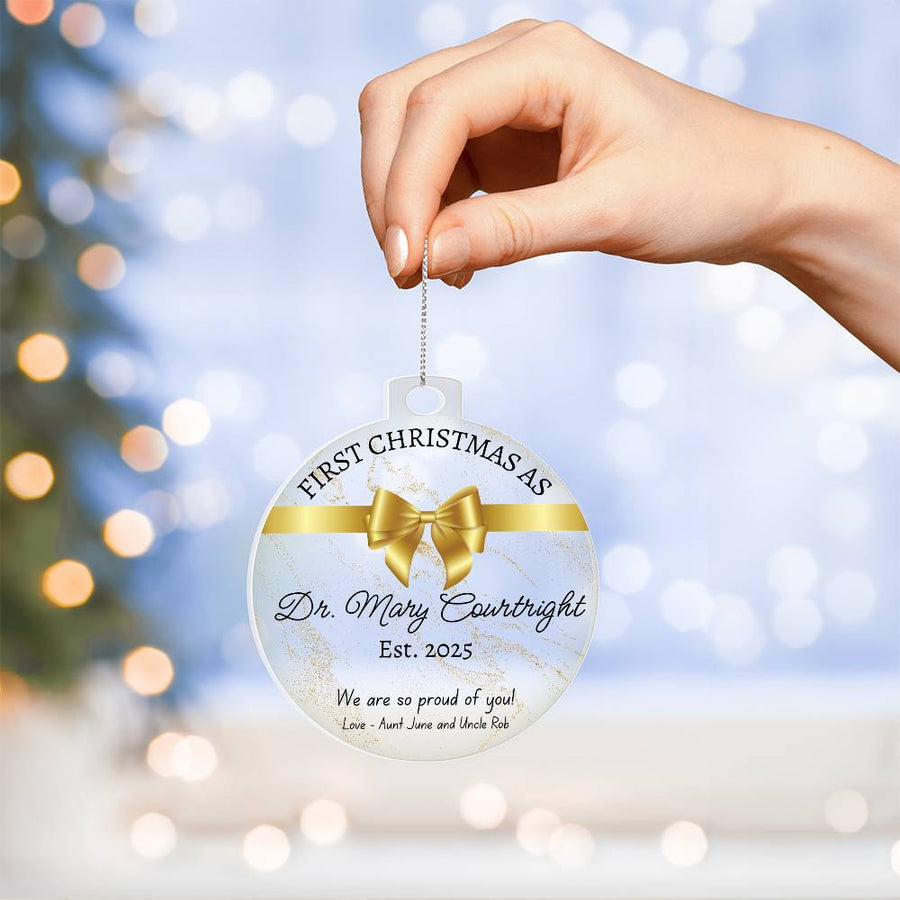 Personalized PhD Graduation Ornament