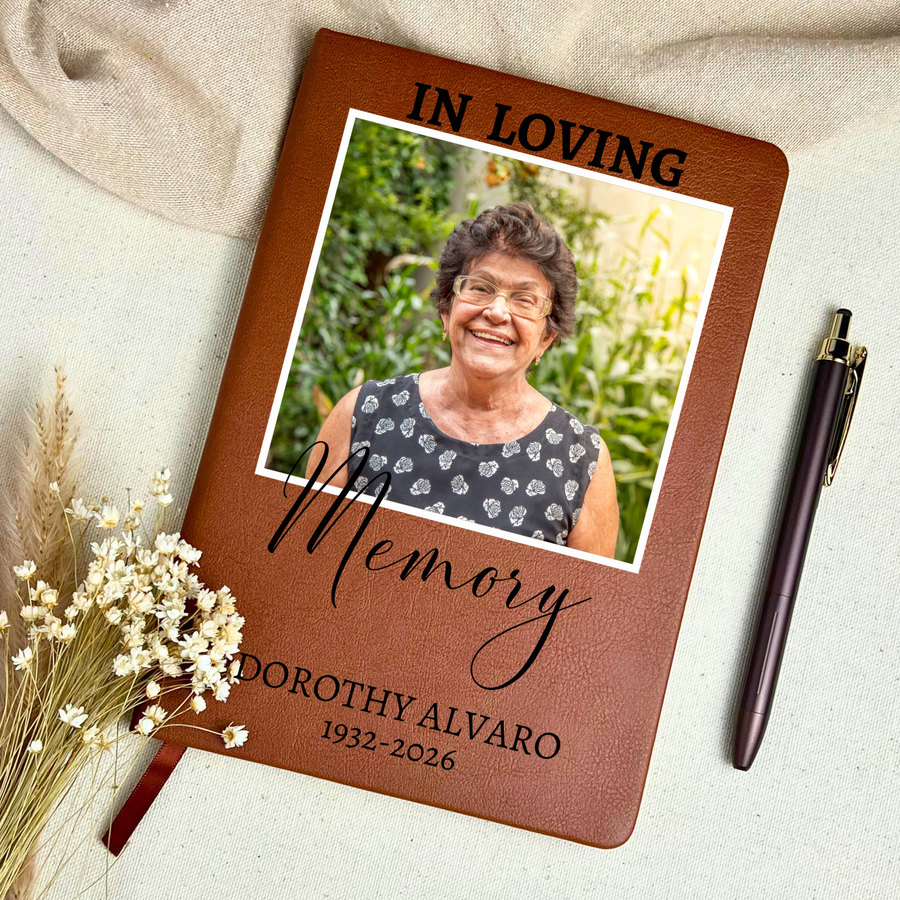 Personalized Funeral Guest Book