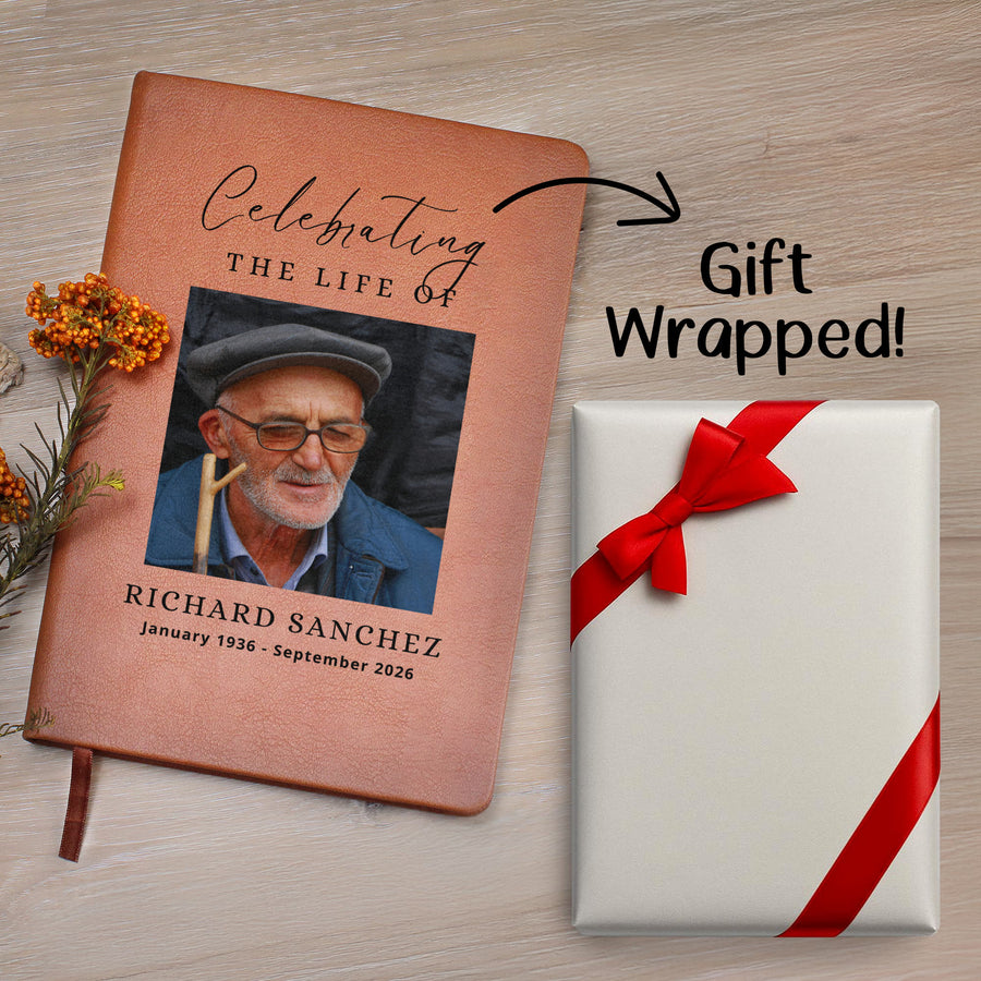 Personalized Funeral Guest Book