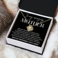 To My Mother - Nothing Compares To A Mother's Love Knot Necklace 14K White Gold, 18K Yellow Gold