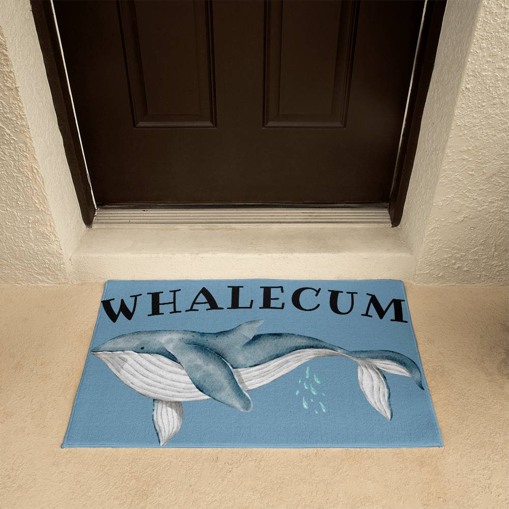 whalecum door mat