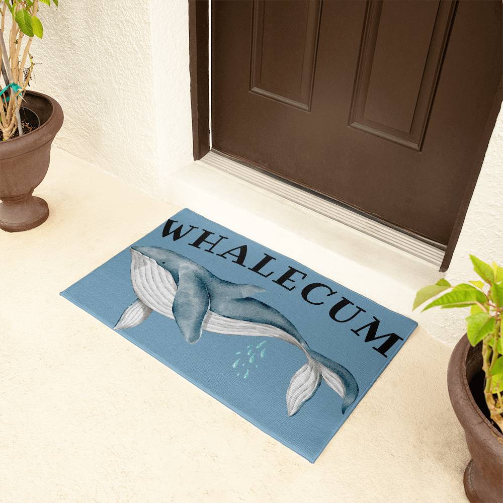 whalecum door mat