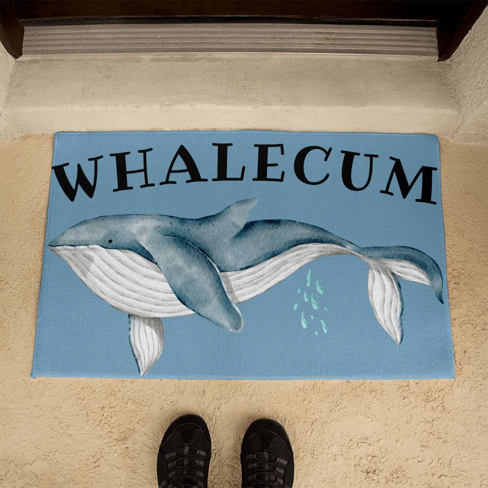 whalecum door mat