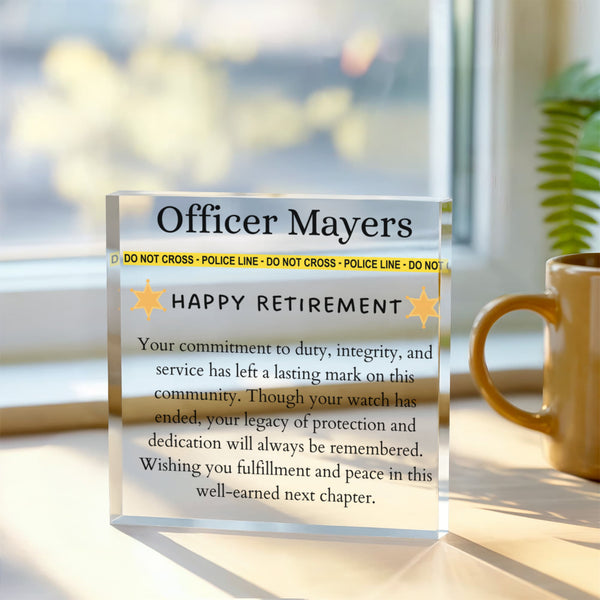 Personalized Teacher Retirement Plaque