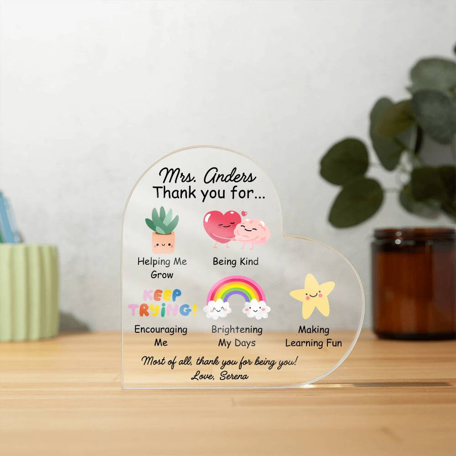 Personalized Teacher Plaque