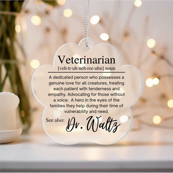 Personalized Veterinarian Ornament