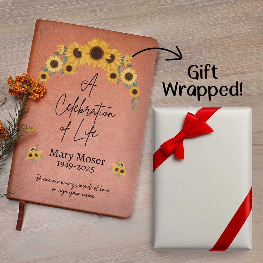 Personalized Funeral Guest Book