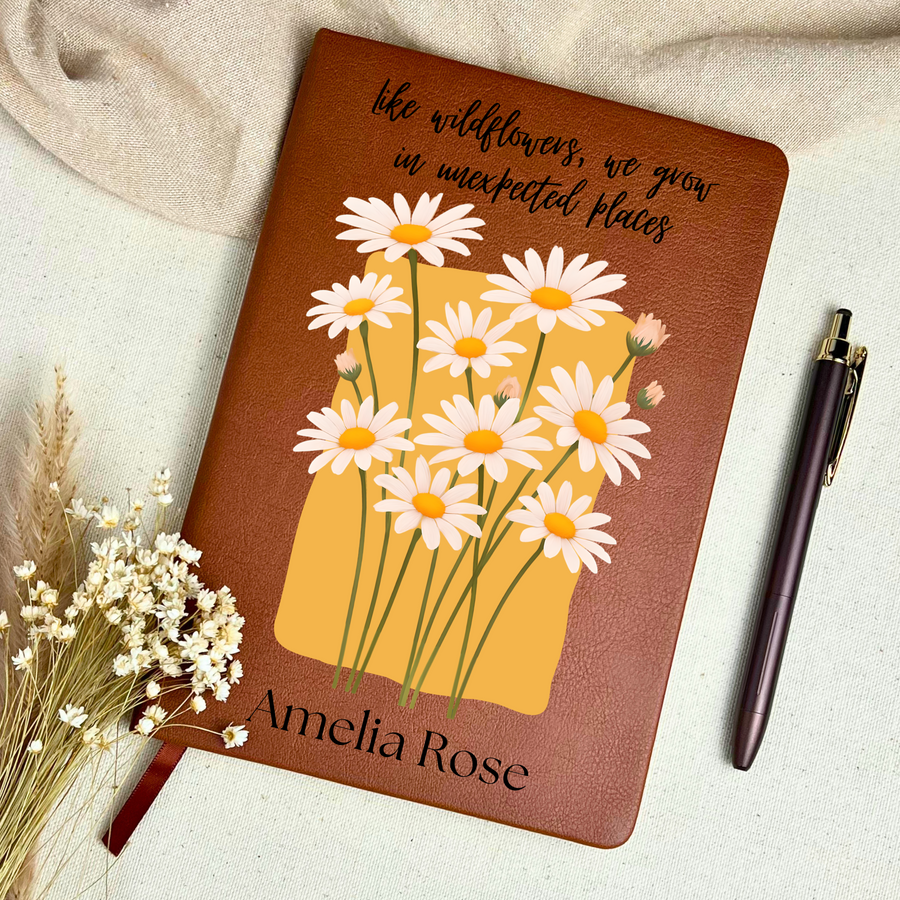 Personalized Spring Floral Journal
