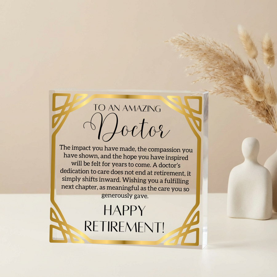 Personalized Doctor Retirement Plaque