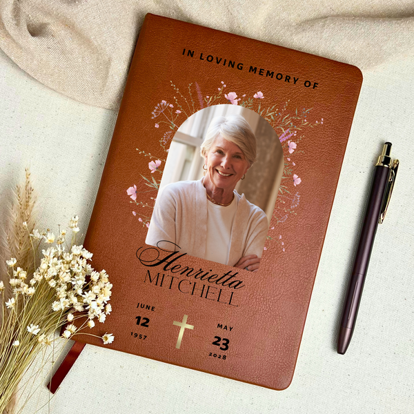 Personalized Funeral Guest Book