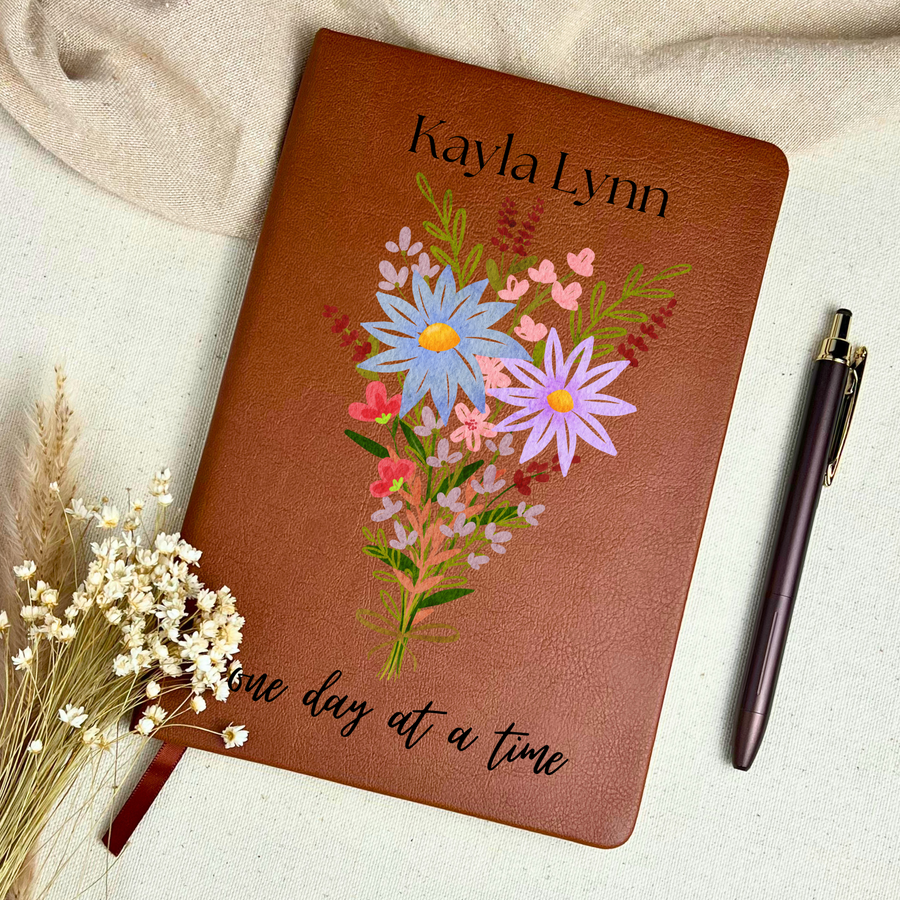 Personalized Spring Floral Journal