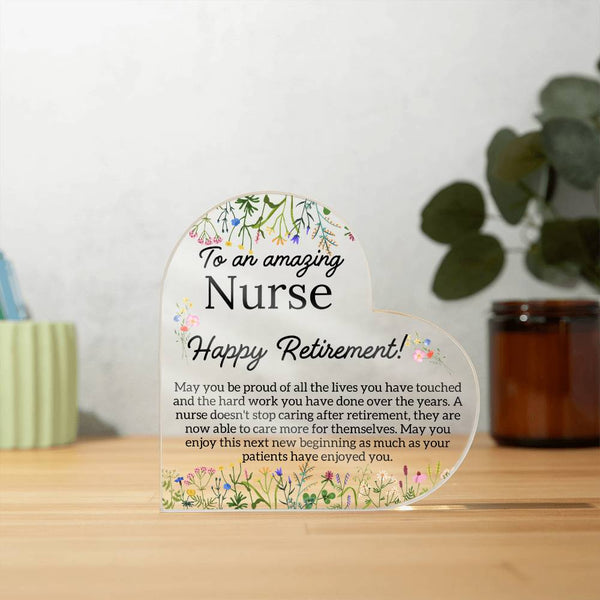 Personalized Nurse Retirement Plaque