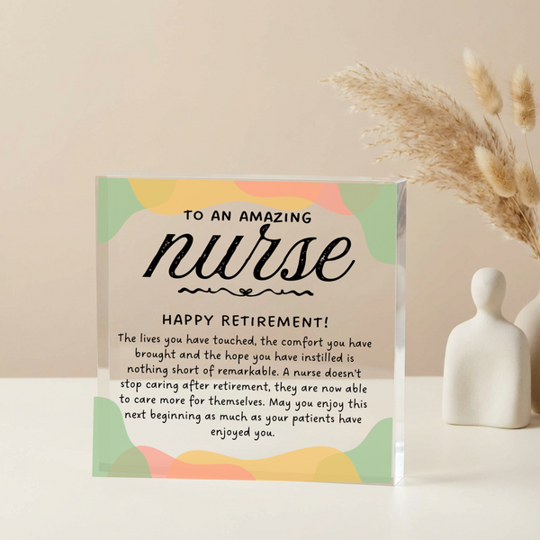 Personalized Nurse Retirement Plaque
