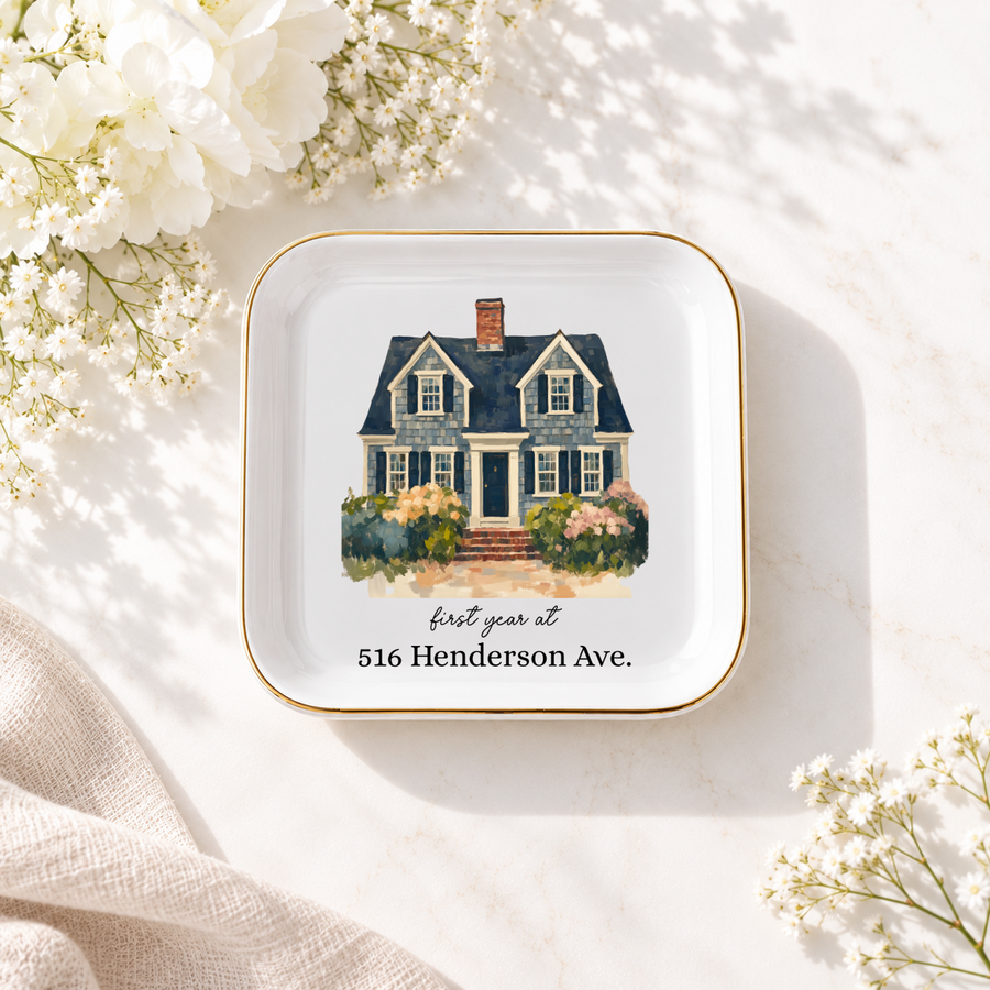 New Homeowner Gift, Custom Ring Dish