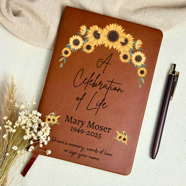 Personalized Funeral Guest Book